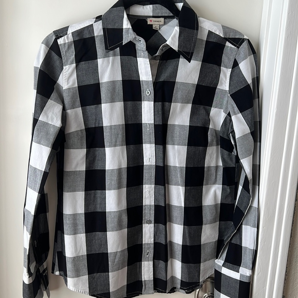 Black and White button down shirt